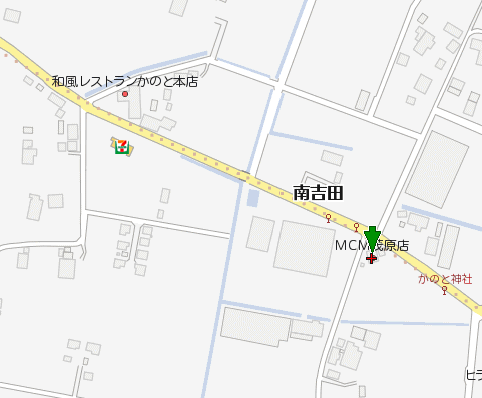 MCM茂原店への地図